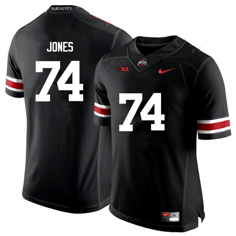 Men Ohio State Buckeyes #74 Jamarco Jones College Football Jerseys Game-Black